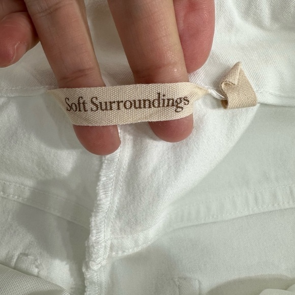 Soft surroundings white pants size M - Picture 7 of 9
